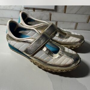 Gold Nike Sport Mary Jane ballet Sneakers 8.5 Sneakerina